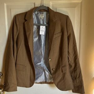 J Crew tan blazer size 4